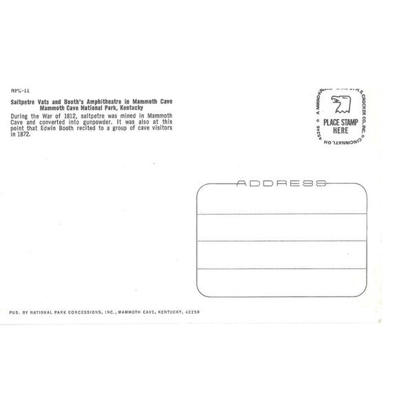 Saltpetre Vats and Booth's Amphitheatre Mammoth Cave Mammoth Cave National Park - Picture 2 of 2